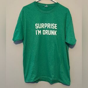 “Surprise I’m Drunk” Unisex Tee, size L/XL